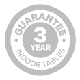 logo 10 year guarantee indoor table tennis tables